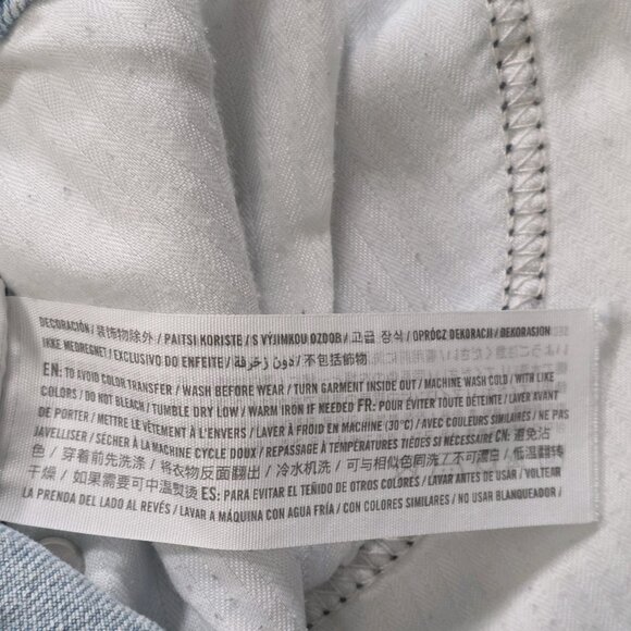 Abercrombie & Fitch Curve Love Jean Women 33 / 16R Light Blue High Rise Cropped - Picture 13 of 16